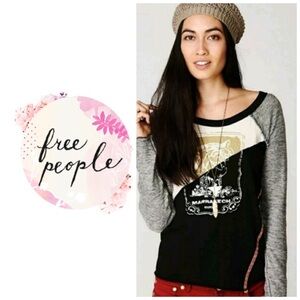Free People Graphic mix media tee - Marrakech